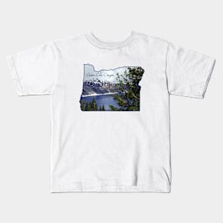 Crater Lake Oregon Kids T-Shirt